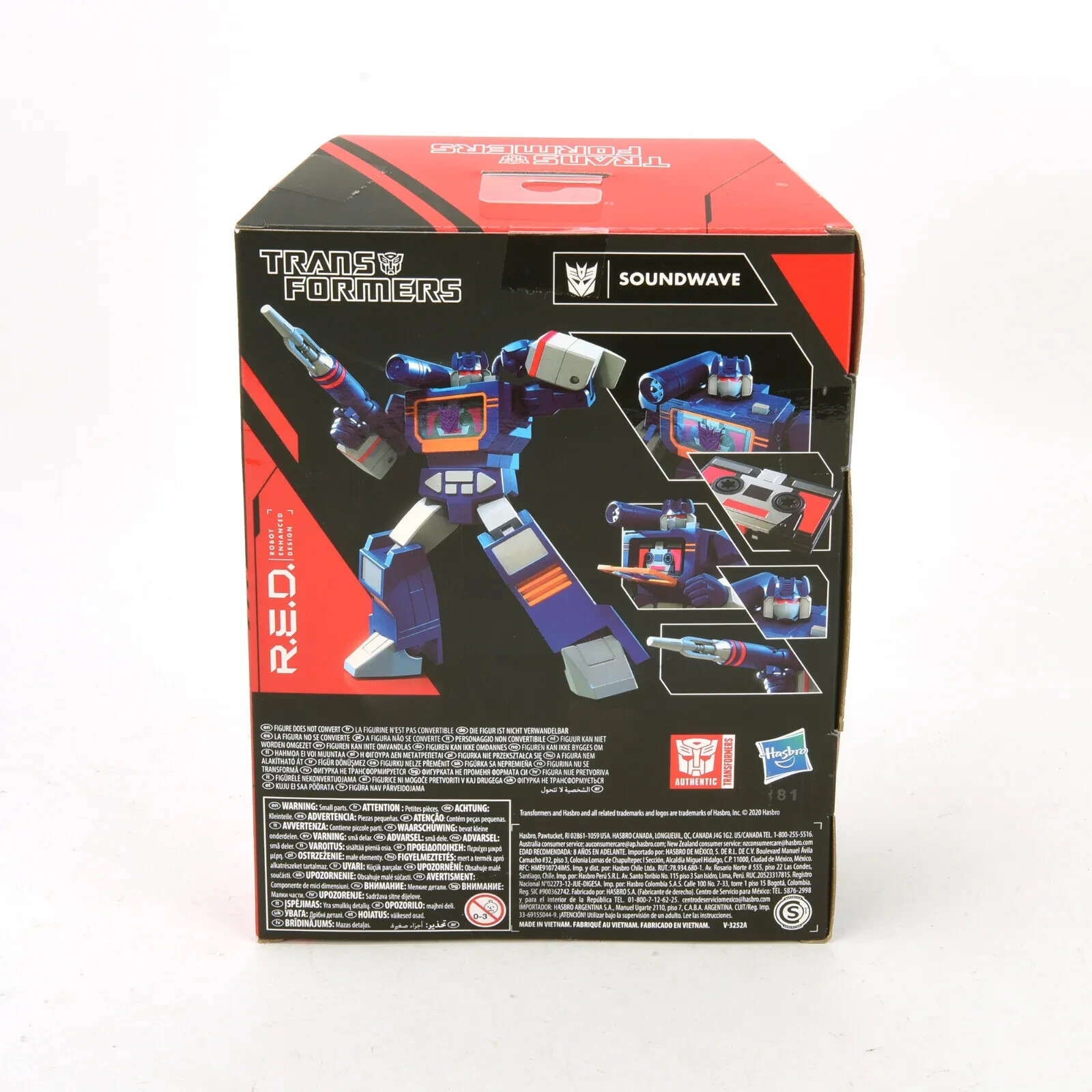 Transformers R.E.D Soundwave Robot Enhanced Design Action Figure Gift Hasbro Toy