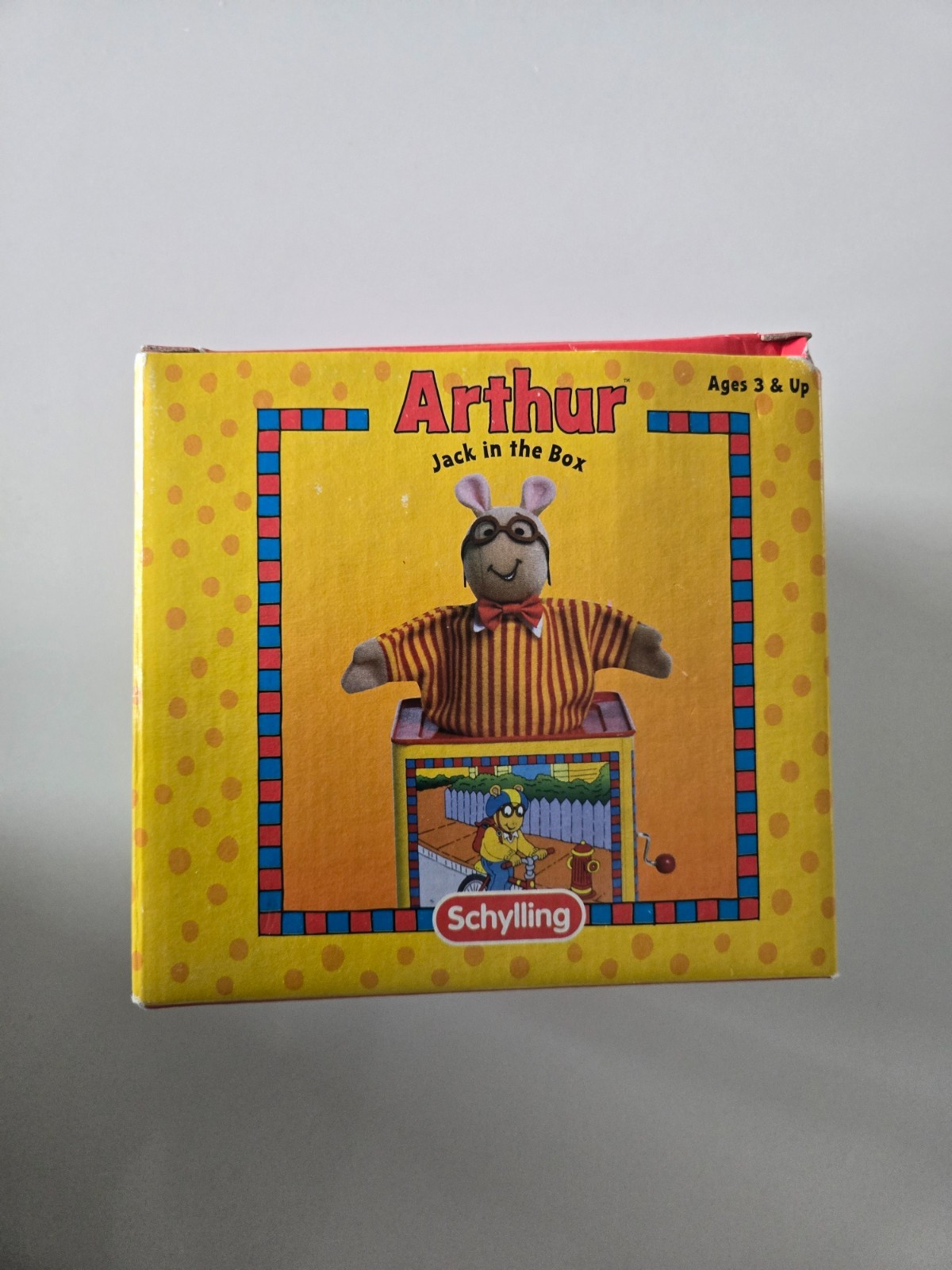 Schylling Vintage 1998 ARTHUR Jack in the Box – New in original packaging