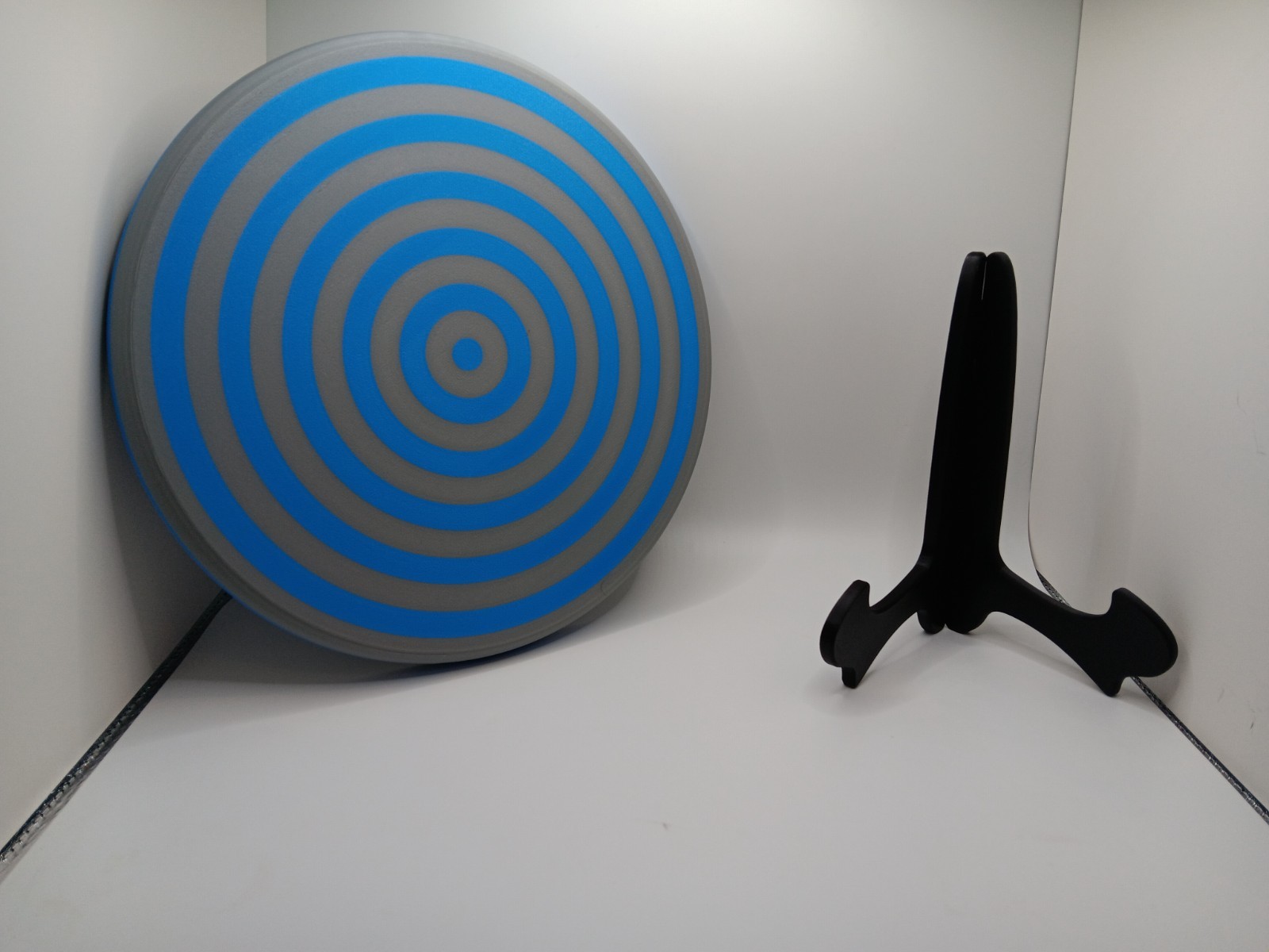 Retro Original Tron style identity disk full size prop replica Blue/Gray w stand