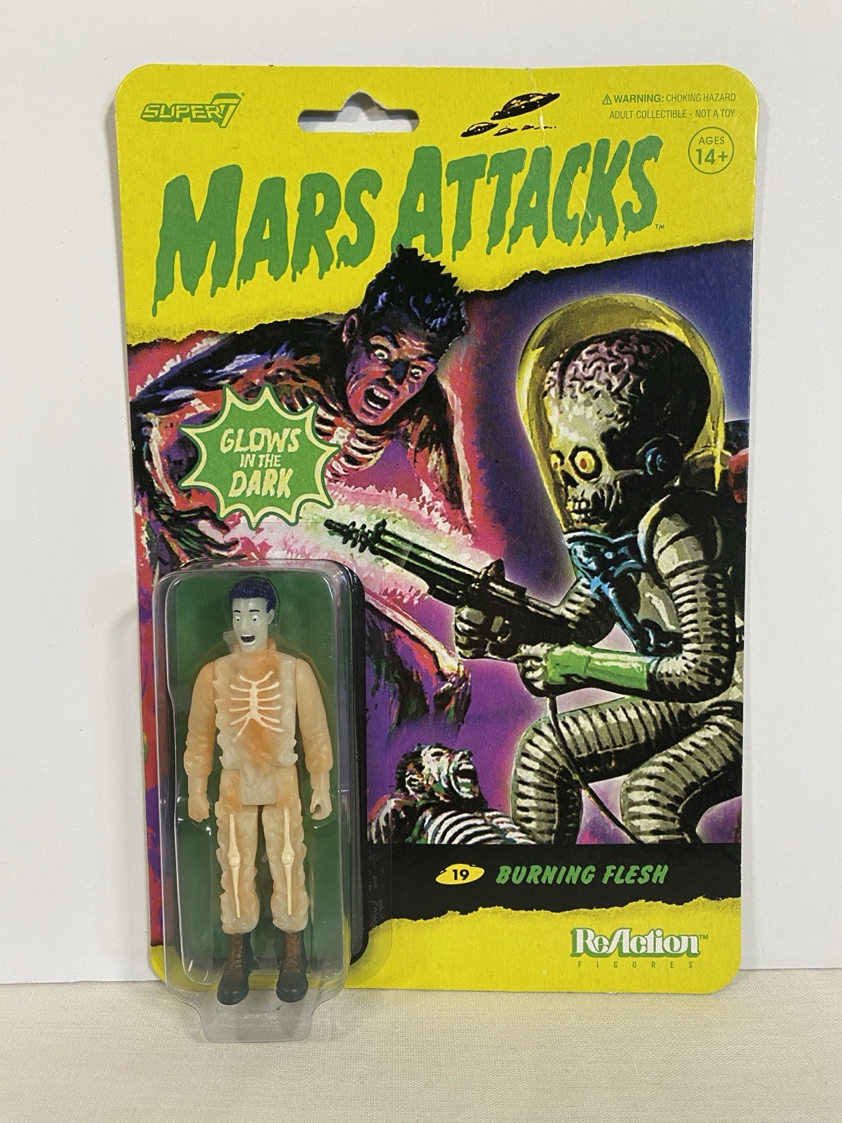 Super7 – Mars Attacks ReAction Wave 2 – Burning Flesh Glow in the dark