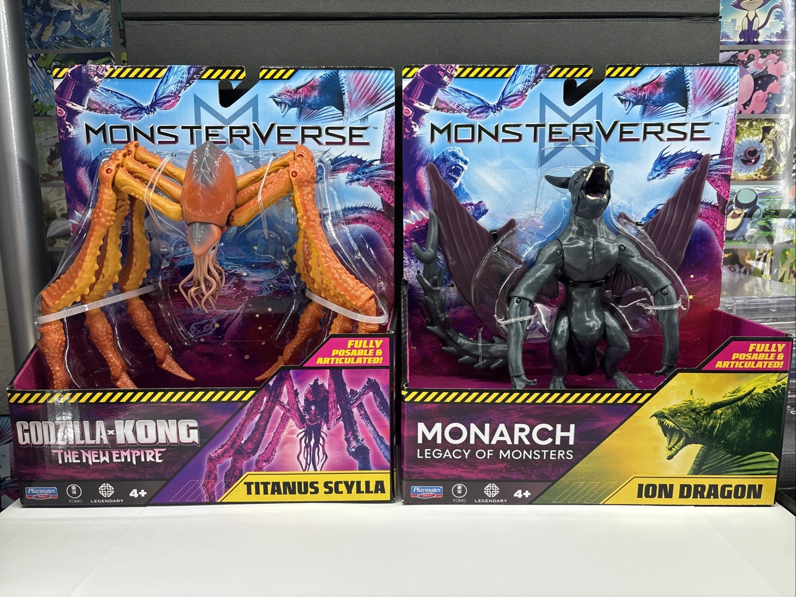 MonsterVerse ION DRAGON & TITANUS SCYLLA 6&Prime; Action Figure Godzilla Monarch NEW