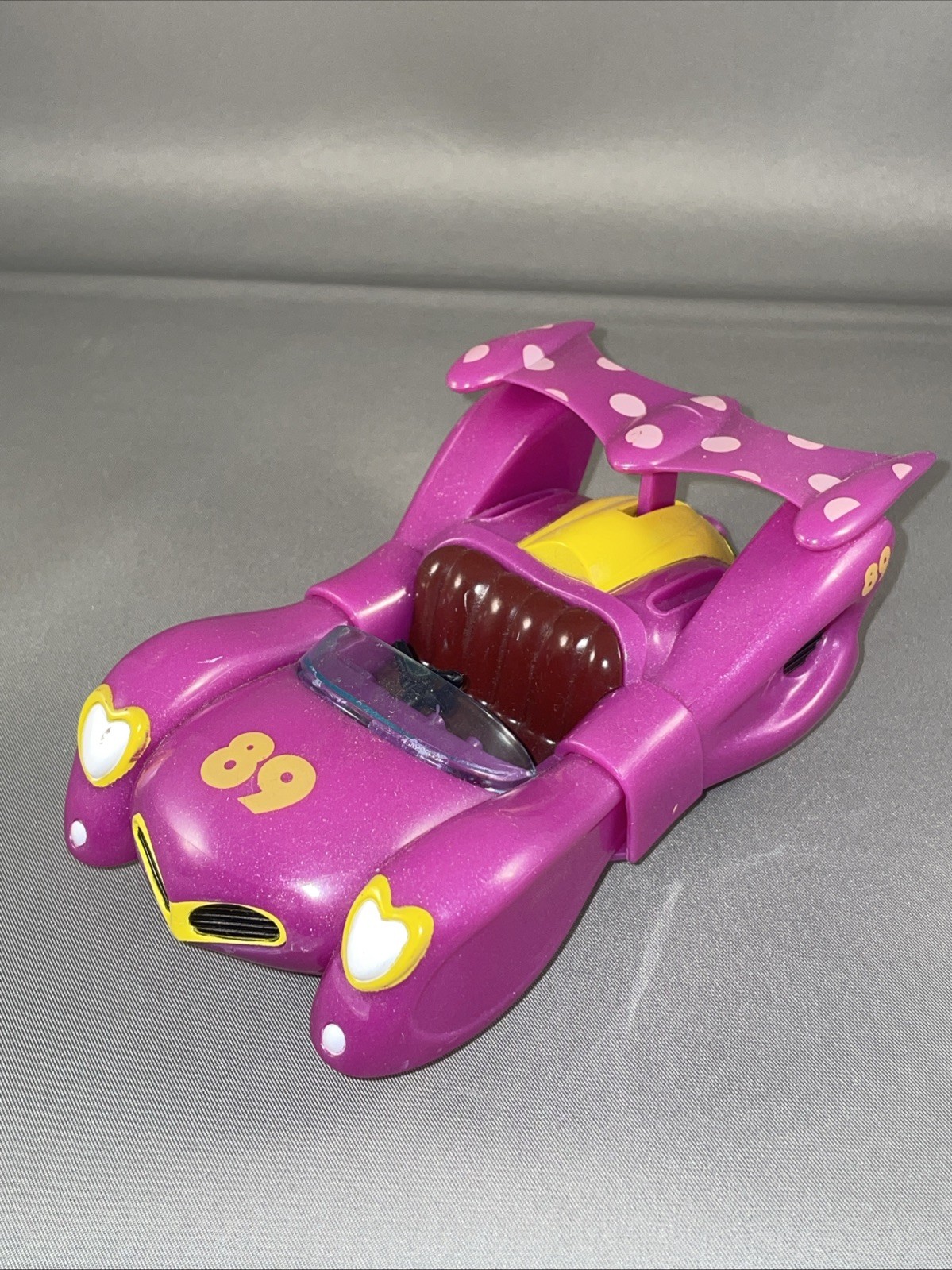 Disney Mickey and the Roadster Racers Minnie Mouse Purple Pullback Race Car