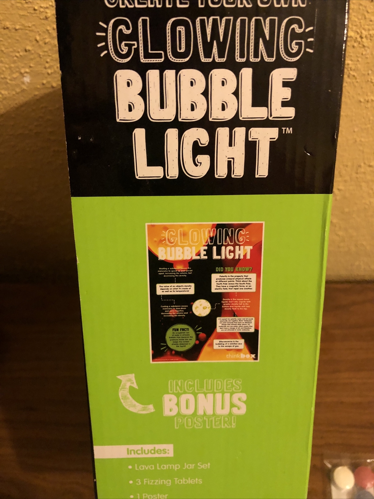 Think Box Create Your Own Glowing Bubble Light, Age 12+