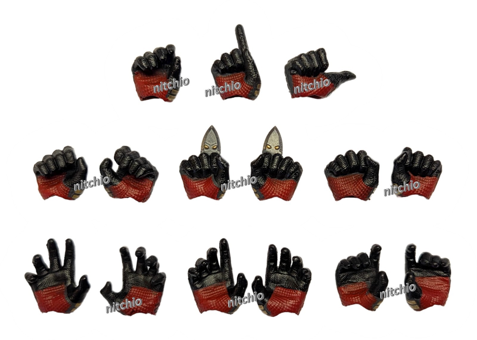Mezco One:12 Deadpool & Wolverine – DEADPOOL FIFTEEN INTERCHANGEABLE HANDS 1/12