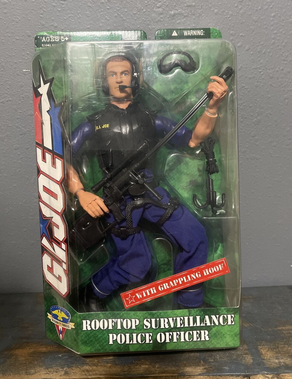 GI Joe Rooftop Surveillance Police Officer 12” Sniper Security