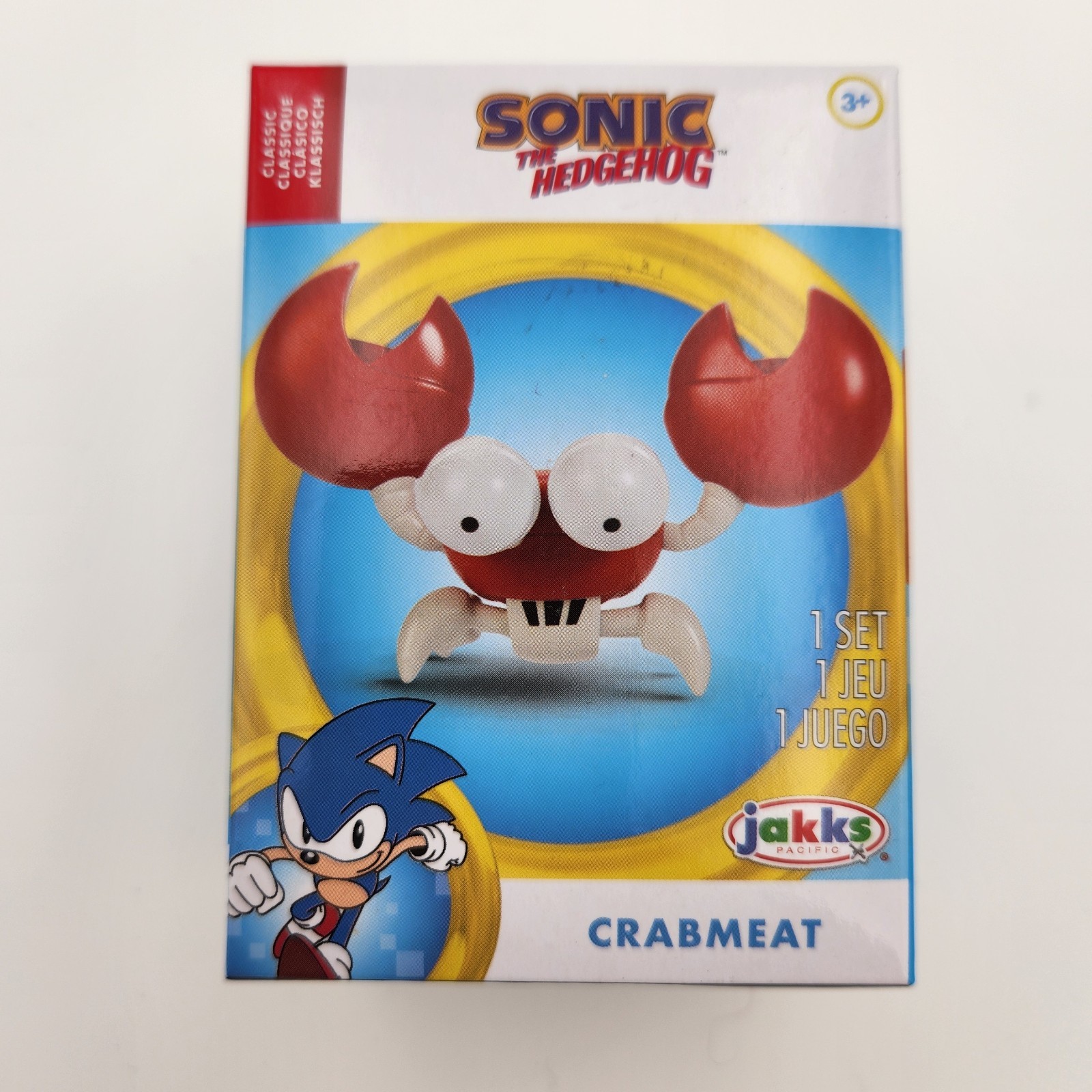 2.5&Prime; Crabmeat Action Figure – Sonic the Hedgehog – Jakks Pacific, Sega, New