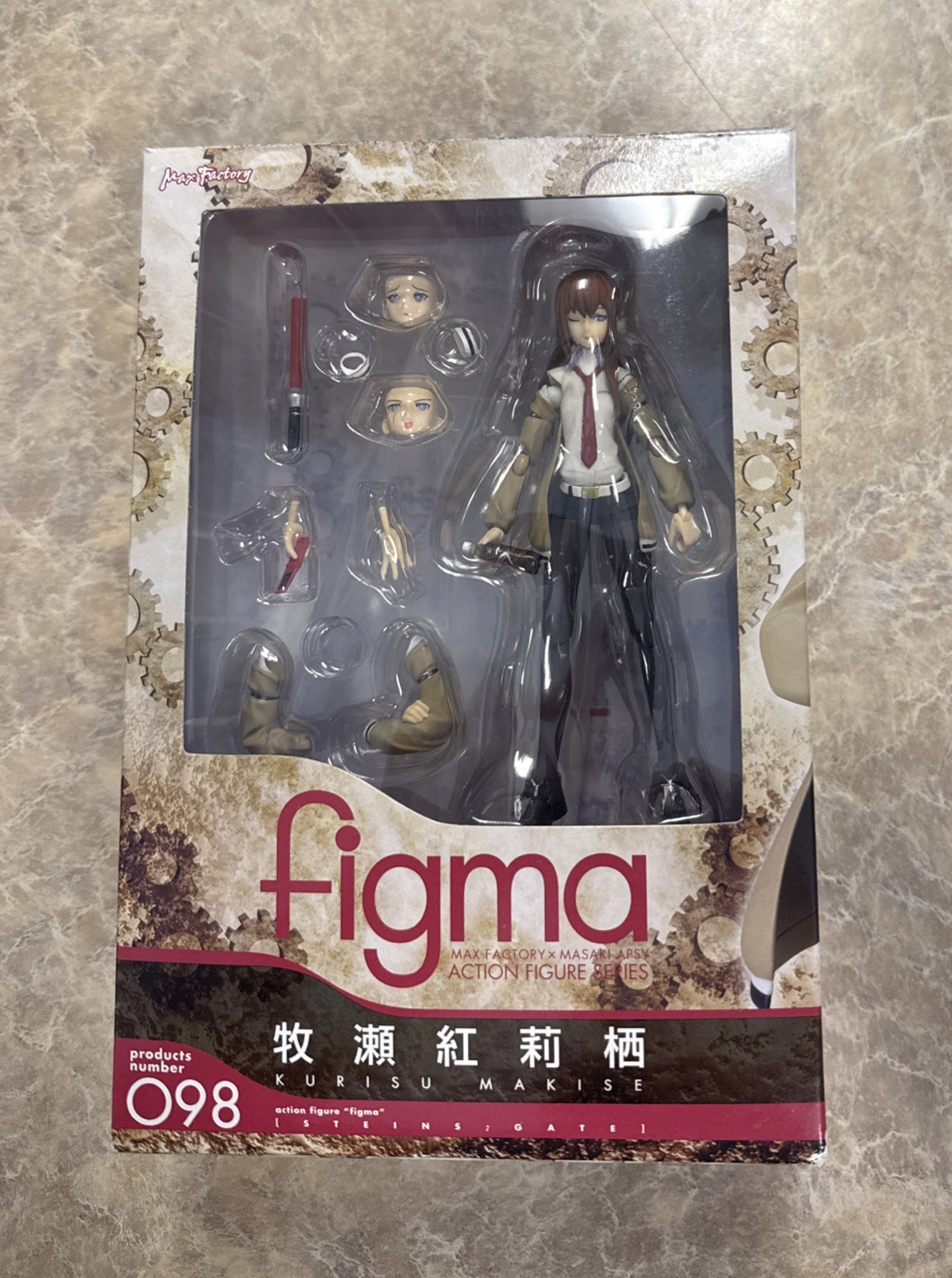 Kurisu Makise figma 098 Steins;Gate Action Figure Max Factory 2011 From Japan