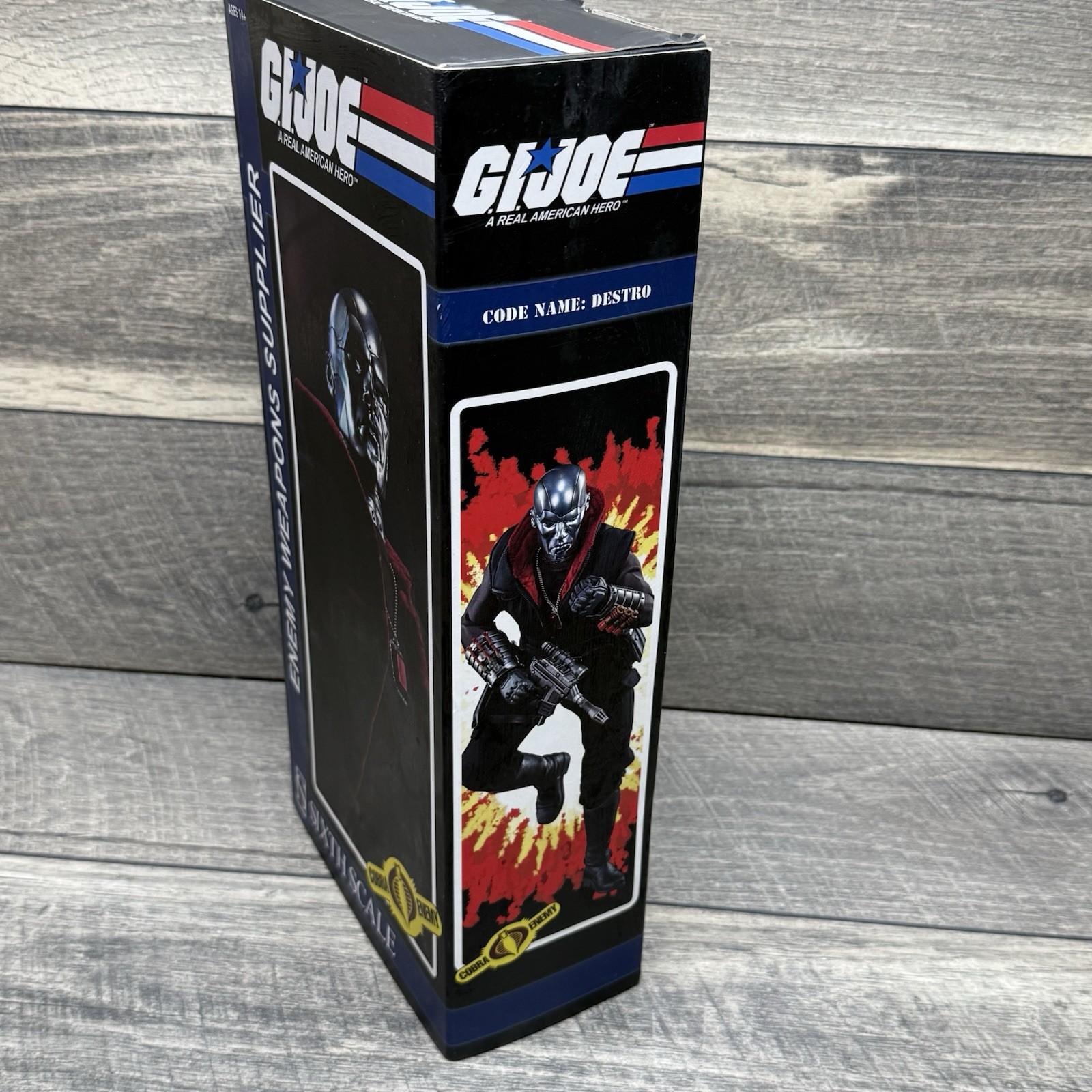 Sideshow Collectibles Destro Enemy Weapons Supplier GI Joe 1/6 Scale BOX ONLY