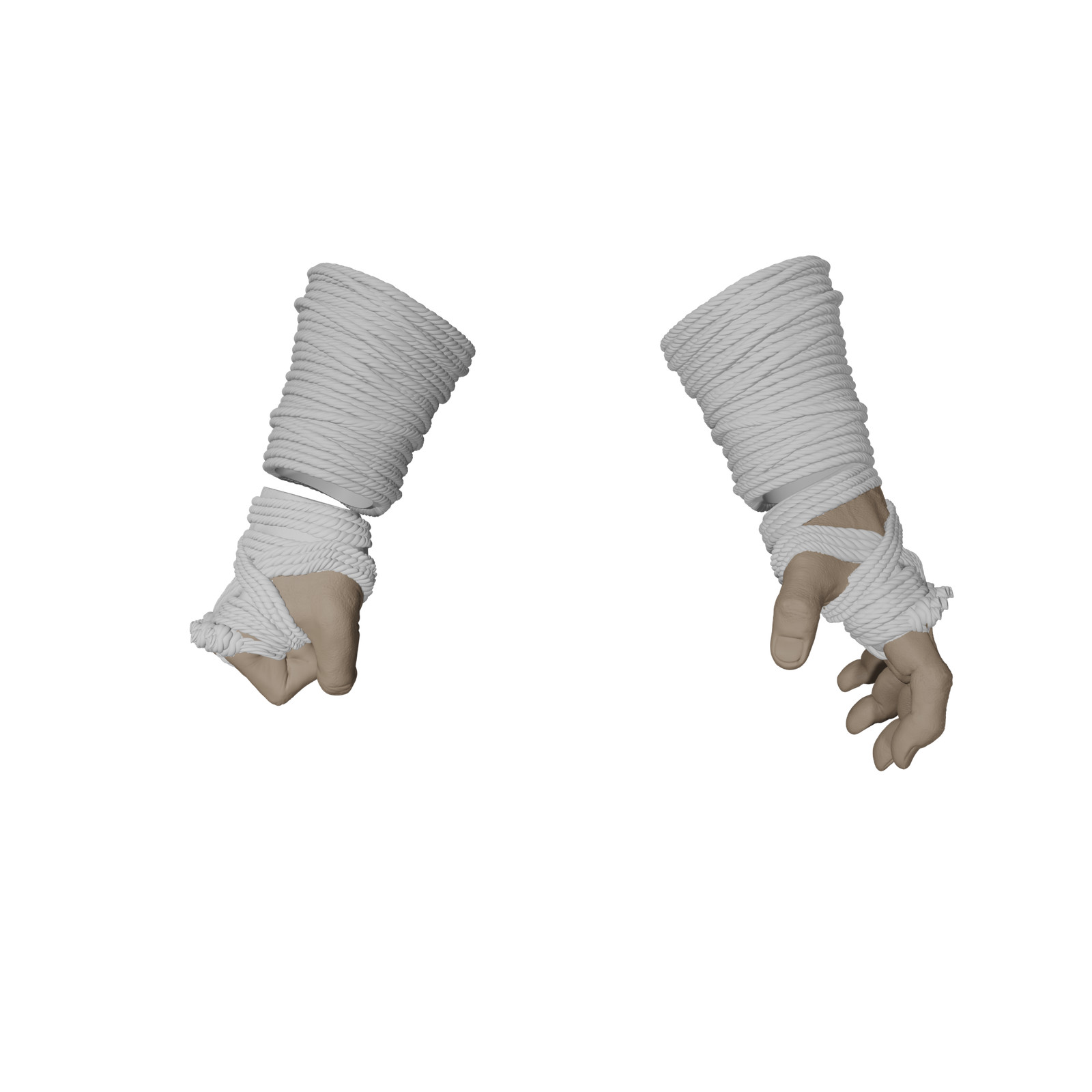 1/6 Scale Action Figure Wrists and Hands: Wrapped (Vigilante of Hells Kitchen)