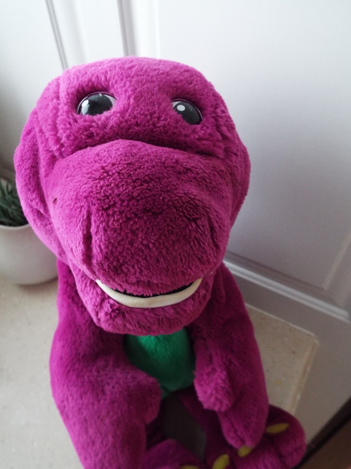 Vintage Lyons Activemate Mixed Playskool Barney Lot Of 4 & Interactive Plush