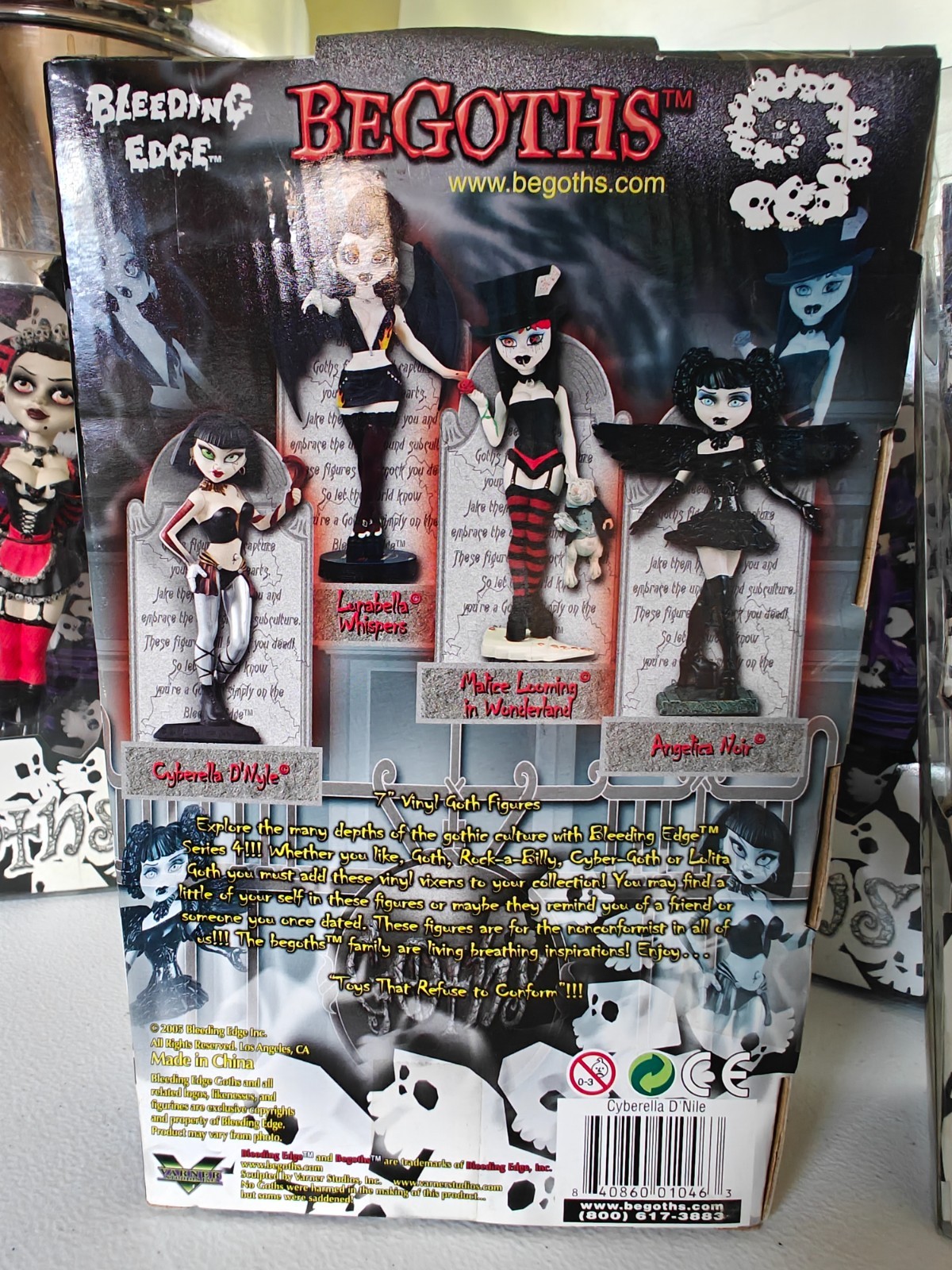 Bleeding Edge Goths – Large Lot, 7 Figures, Original 4 – 7&Prime;, Rare/Exclusive