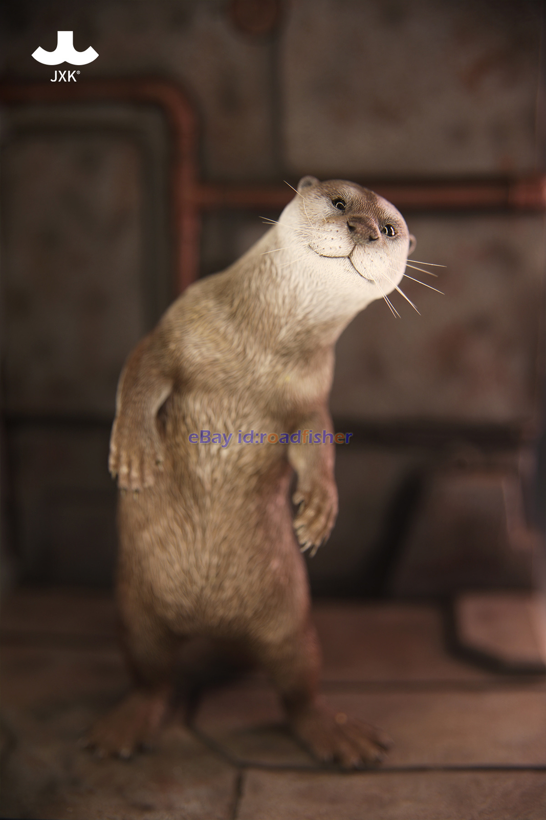 JXK 1/6 Scale Eurasian River Otter Model Animal Figure Scene Decor Kids Toy