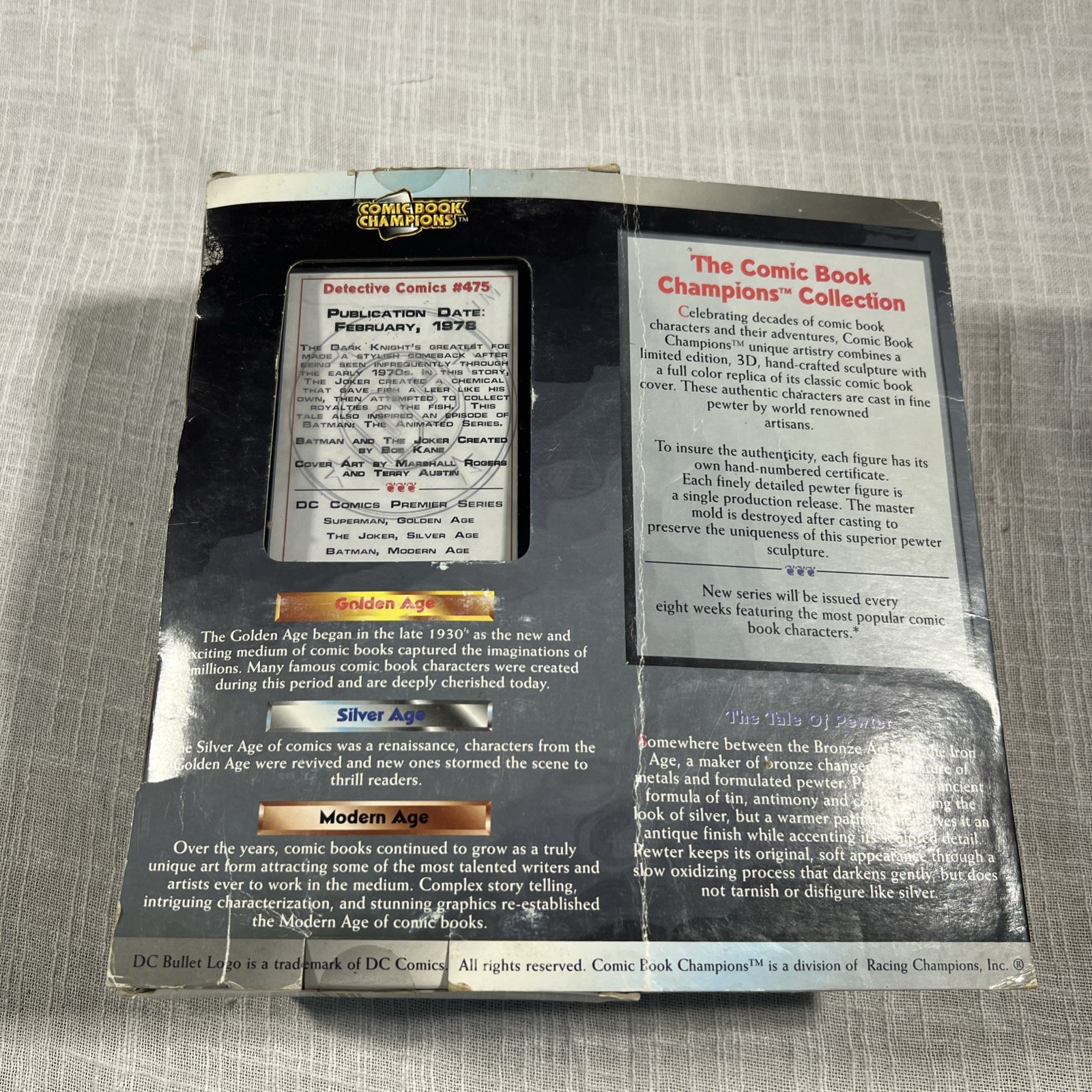 1997 DC Comics Premier Series Silver Age Limited Edition Fine Pewter Joker