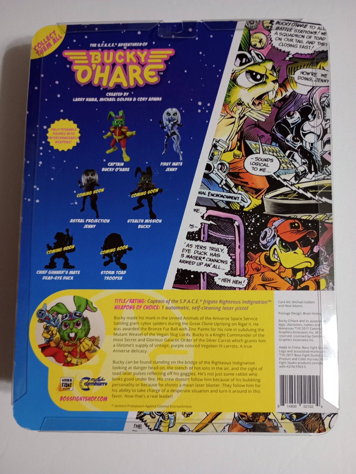 2017 Bucky O&rsquo;Hare Action Figure Signed Co-creator Larry Hama COA