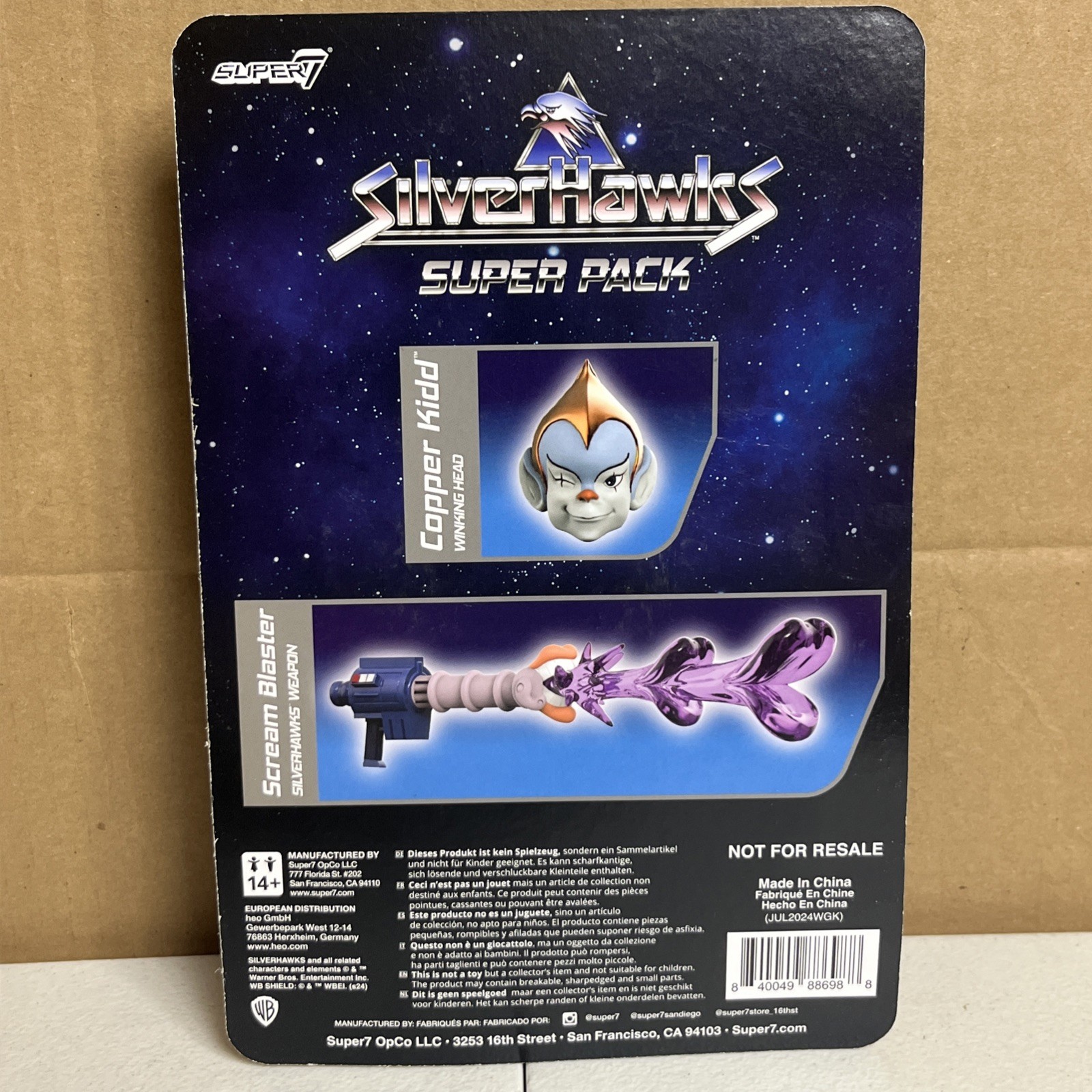 Super 7 Silverhawks Ultimates copper kid Super Pack , sealed moc