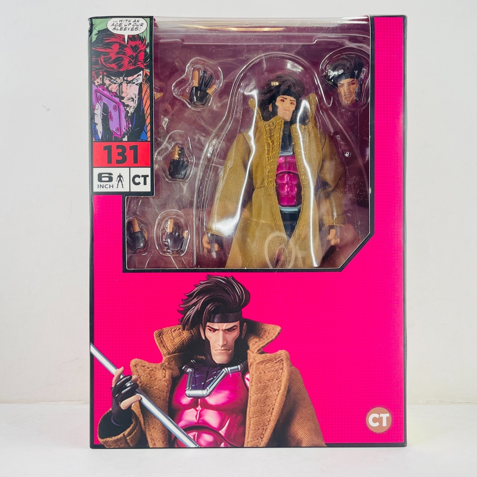 Gambit X-Men Comic Version w/Accessory 6&Prime; Action Figure New Box CT Toys #131