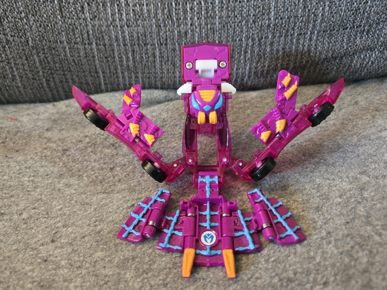 2017 Deluxe Turning Mecard Mantari Purple Transformable Robot Car Choirock