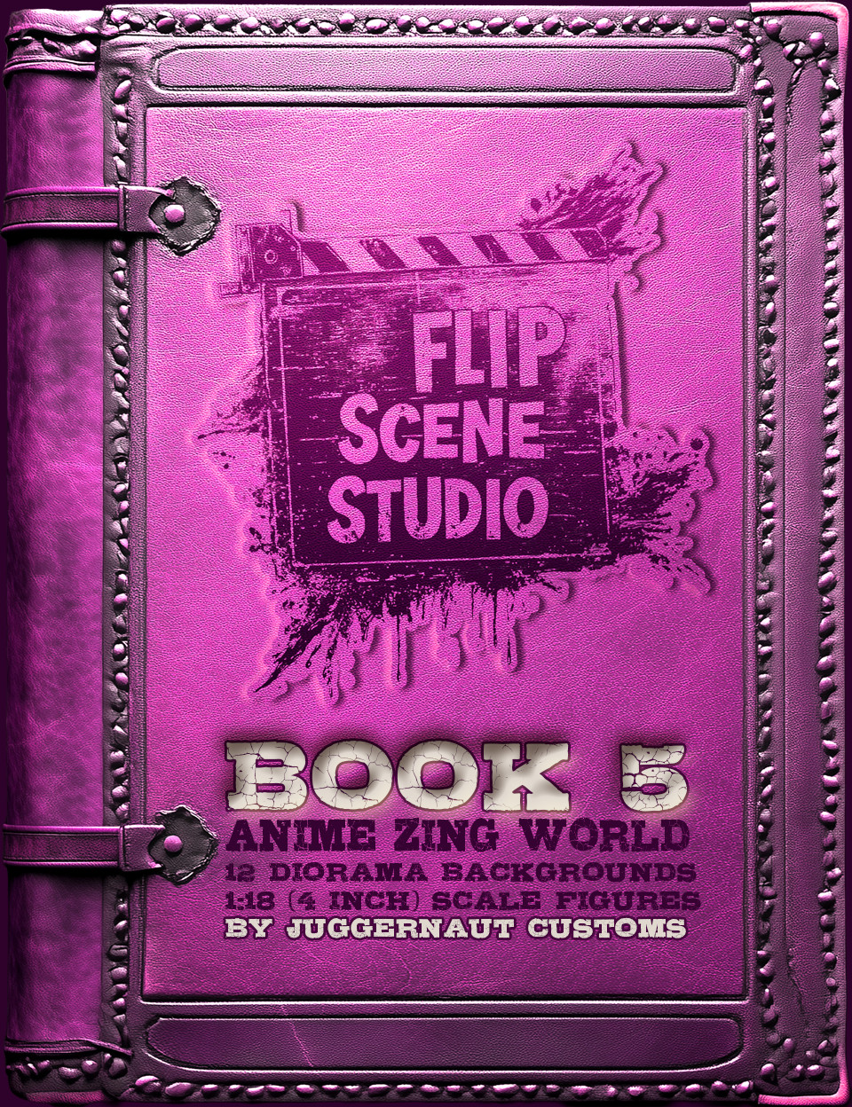 Flip Scene Studio Book 5 Anime Zing World Action Figure Diorama 4&Prime; 4 Inch 1:18
