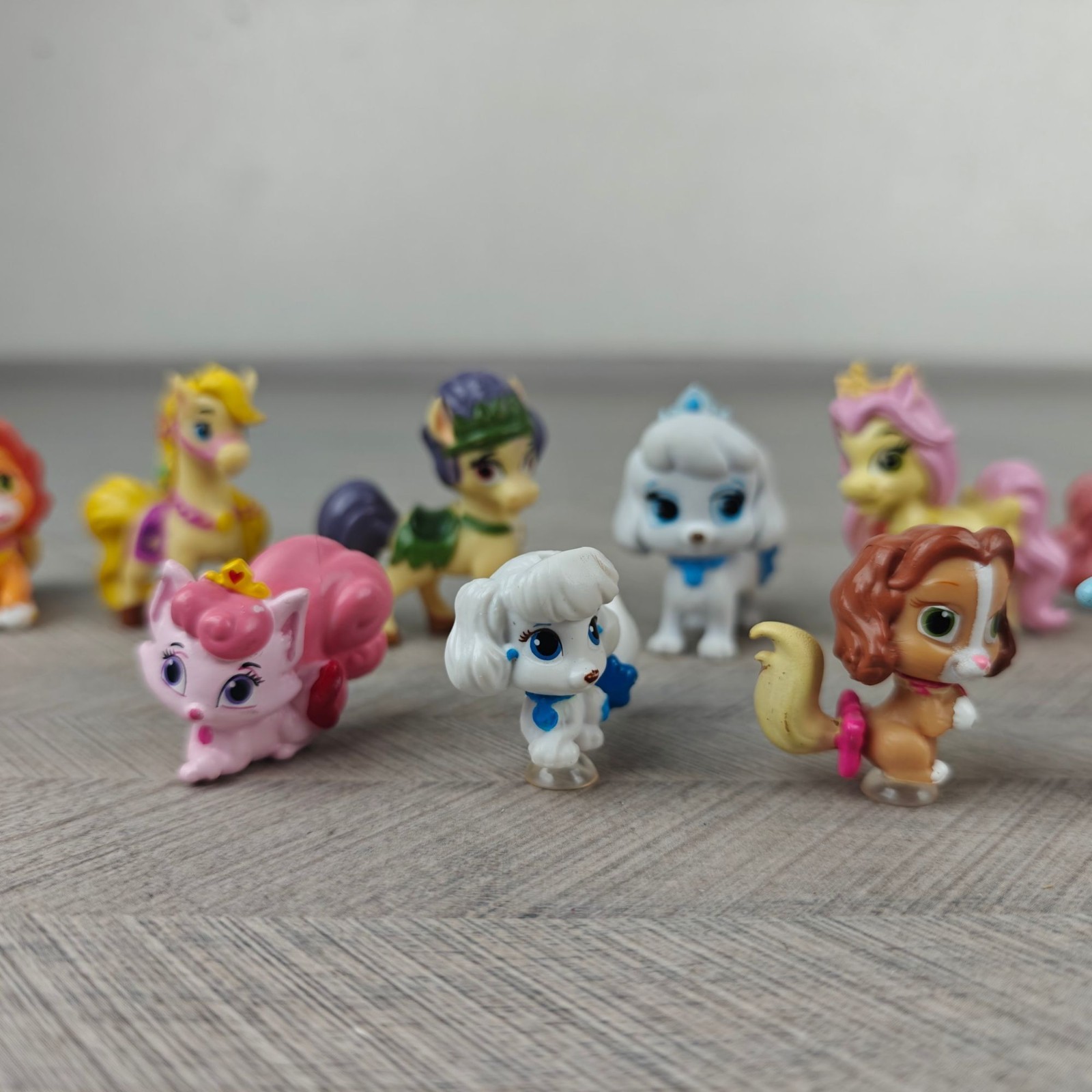 Disney Princess Palace Pets Mini Figures Lot Of 12 Collectible Toys Multi-Color