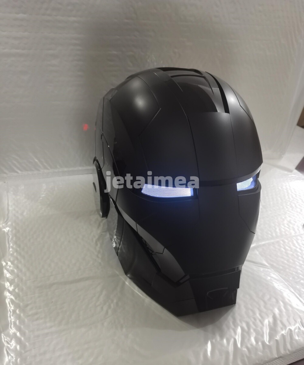 YONTYEQ Iron Man MK5 Helmet 1:1 Voice-controlled Wearable Prop Black Cosplay US