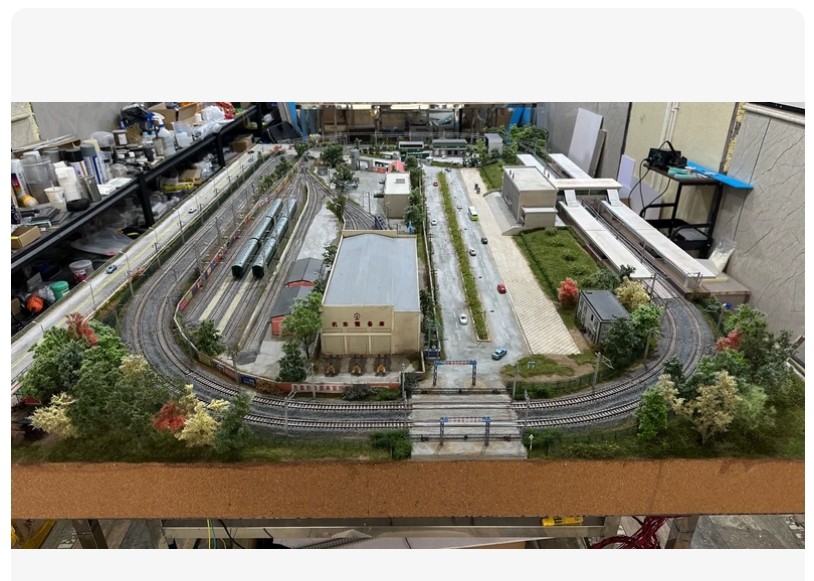N Scale 1:160 Chinese Style Urban Train Model Scene Sand Table 2.4 Square Meters