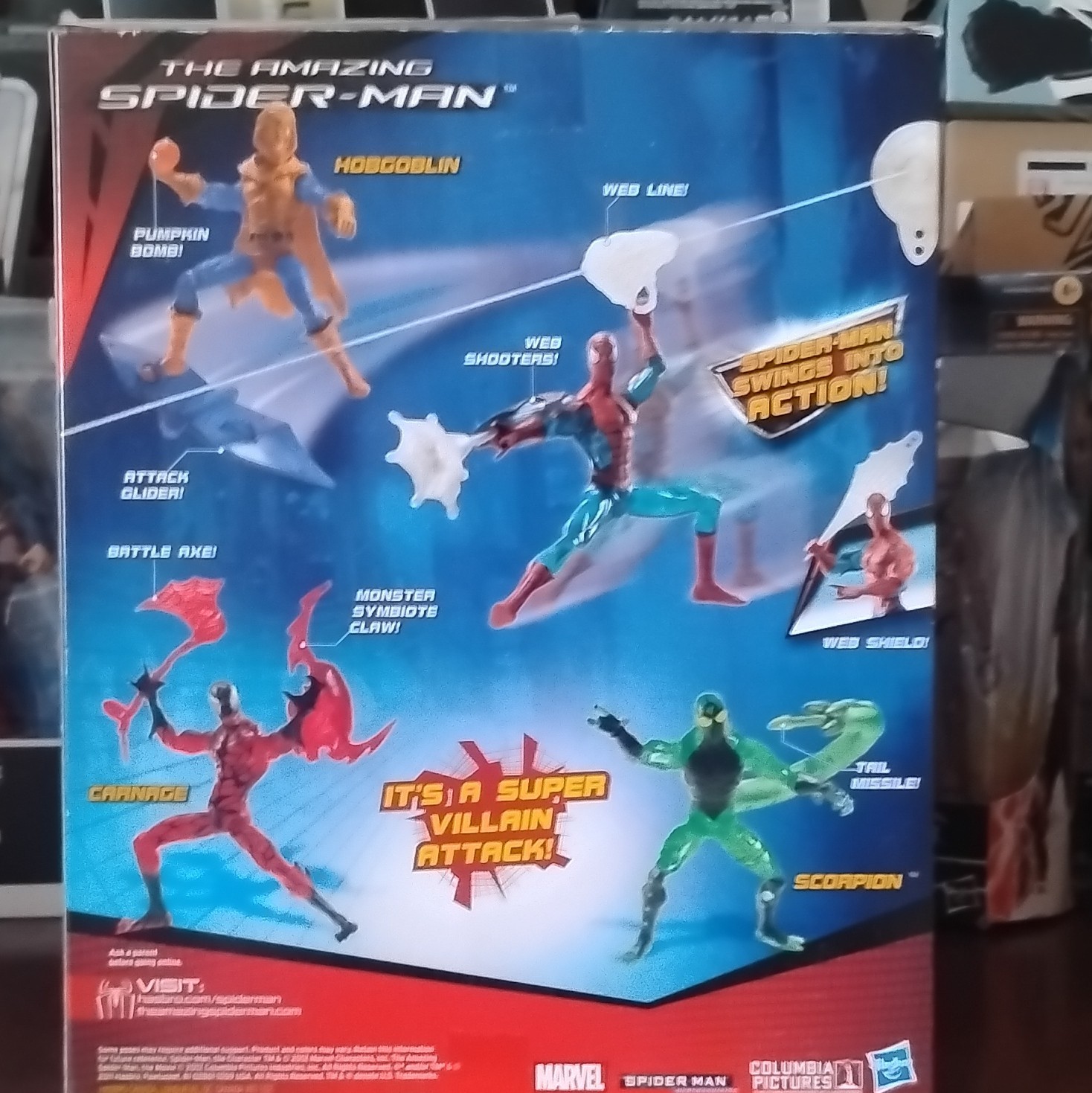 Marvel Amazing Spider-Man Comic Series Boxed Set w/ Web Shooters Pumpkin Bomb