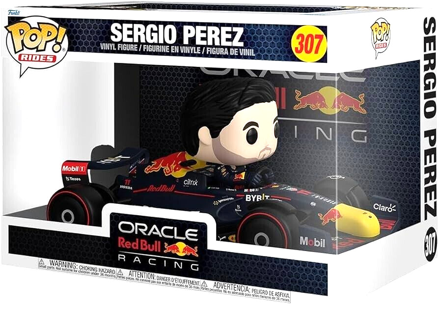 FUNKO POP RIDES #306 ORACLE RED BULL RACING SERGIO PEREZ NEW