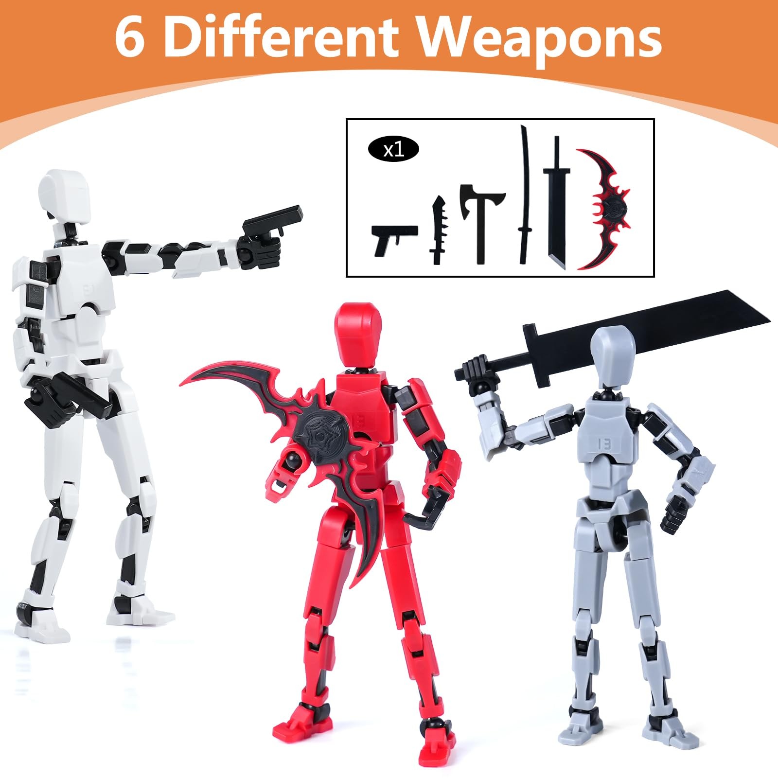 Action Figure Set, Model 13 Action Figure Multi-Jointed Movable,Gift Box Pack…