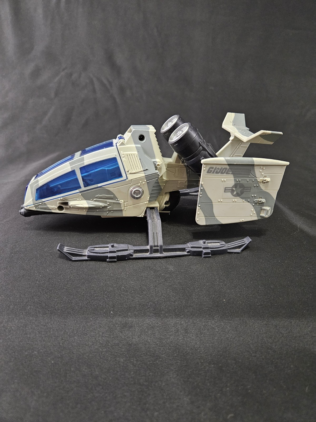 GI Joe 50th Anniversary Ghost Hawk Vechicle Battle Below Zero Incomplete Missing