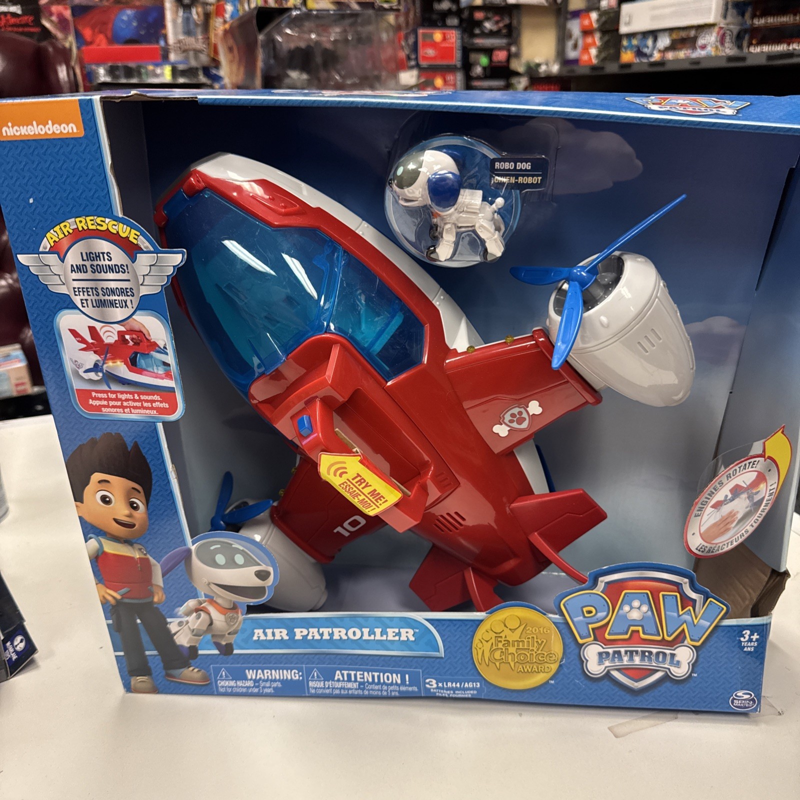 Spin Master PAW PATROL Air Patroller Plane Airplane » Lights Sound with box!
