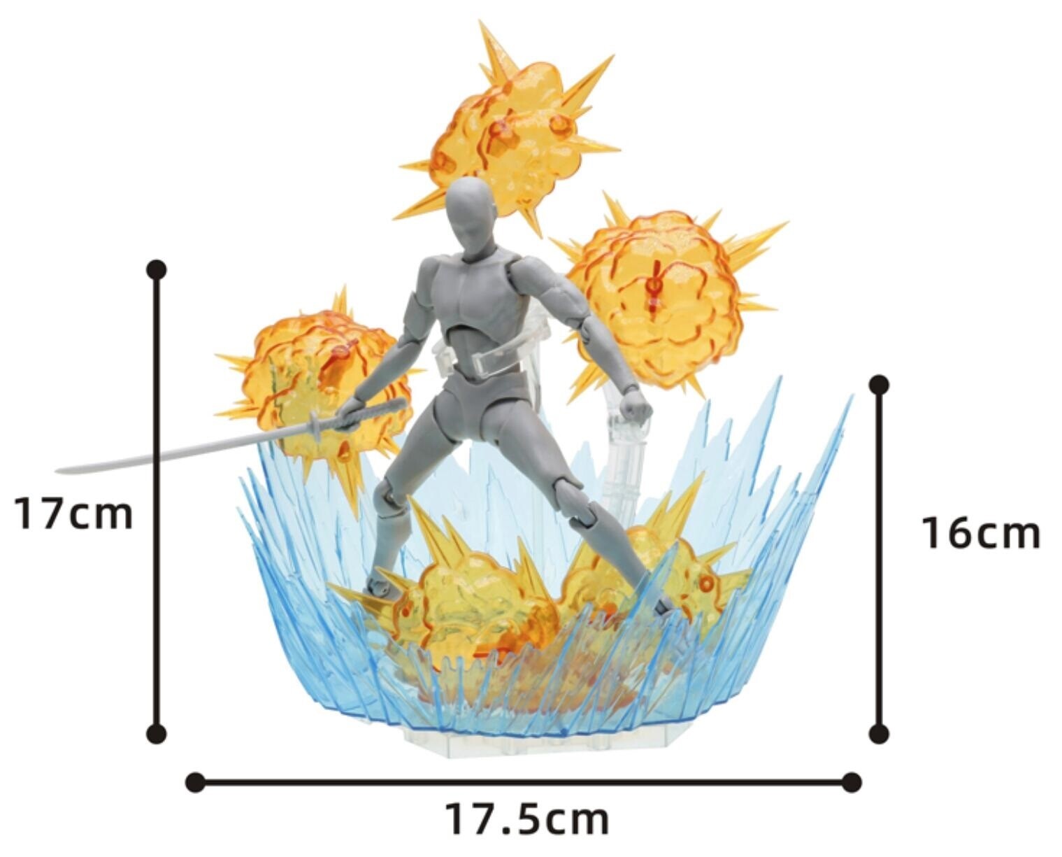 Effect yellow Explosion wave Figuarts Figma D-arts rider 1/12 figure hot toys