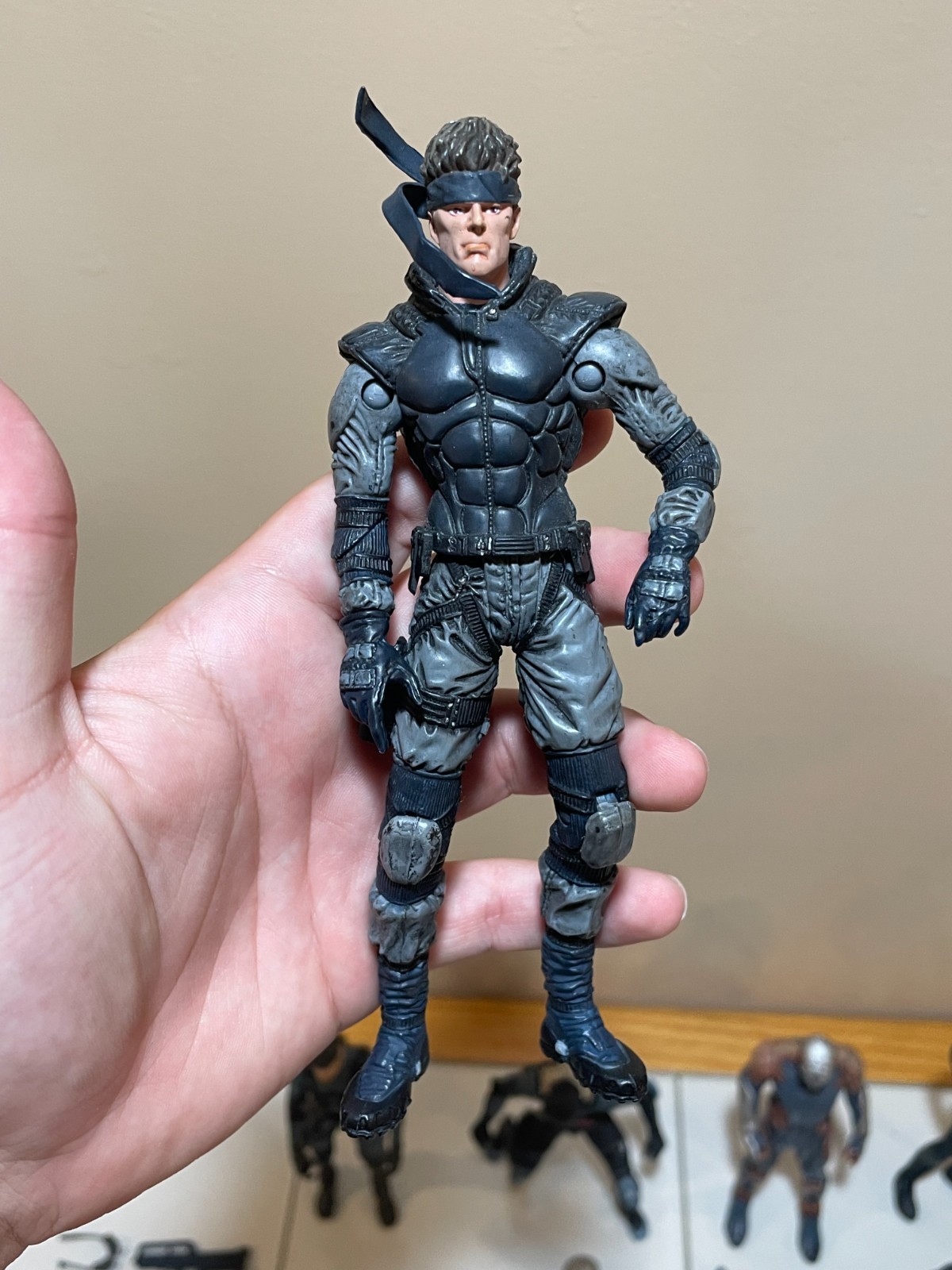 Metal Gear Solid Figure Lot Snake Raiden Ray Grey Fox Wolf Psycho McFarlane READ