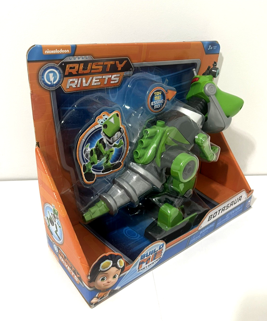 RUSTY RIVETS BOTASAUR DINOSAUR BUILD ME RIVET SYSTEM NICKELODEON SPIN MASTER NEW