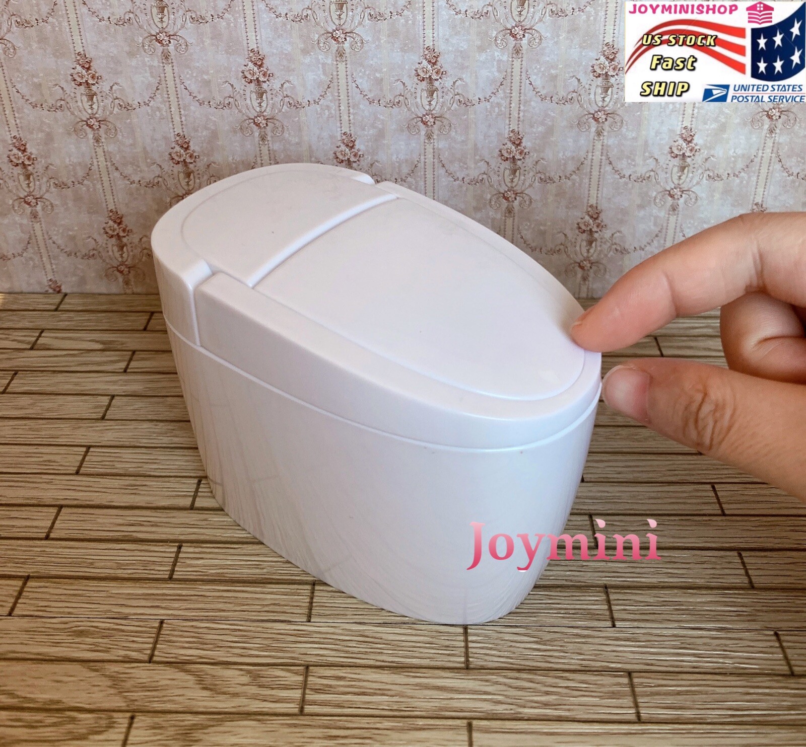 1/6 Dollhouse Miniature Modern Contemporary White Toilet Plastic Figure Action