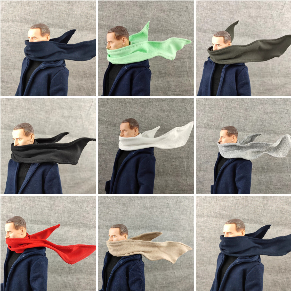 1:6 Scale Scarf Model Props Clothes Accessories 12&Prime; Male Female Action Figure