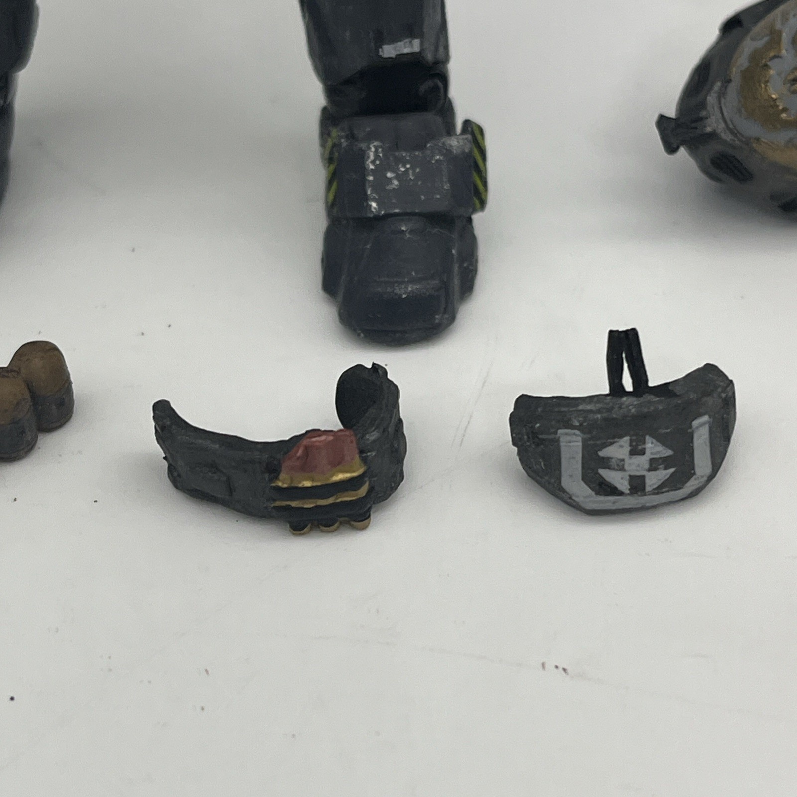 Halo Reach Spartan Grenadier Commando/Scout/Eva STEEL ARMOR PACK Mcfarlane RARE