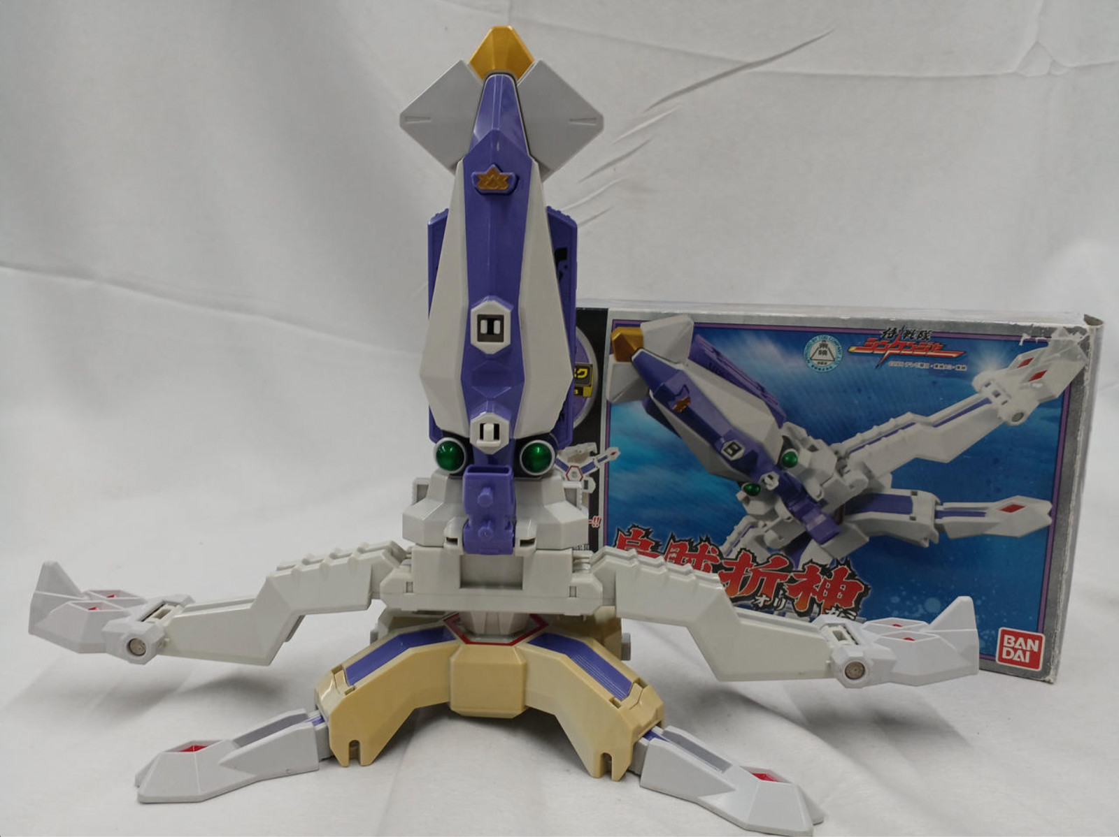 Power Rangers Samurai Sentai Shinakenger DX Ika squid Origami Megazord