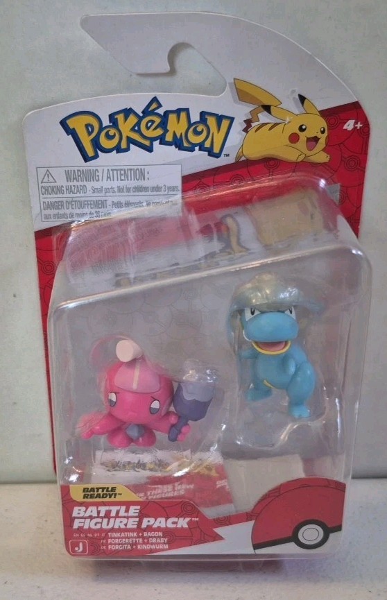 Pokemon Tinkatink & Bagon Battle Figure Pack New in Package