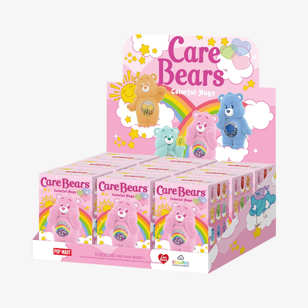 POP MART Care Bears Colorful Hugs Series Figures 2.36-3.54inches Authentic