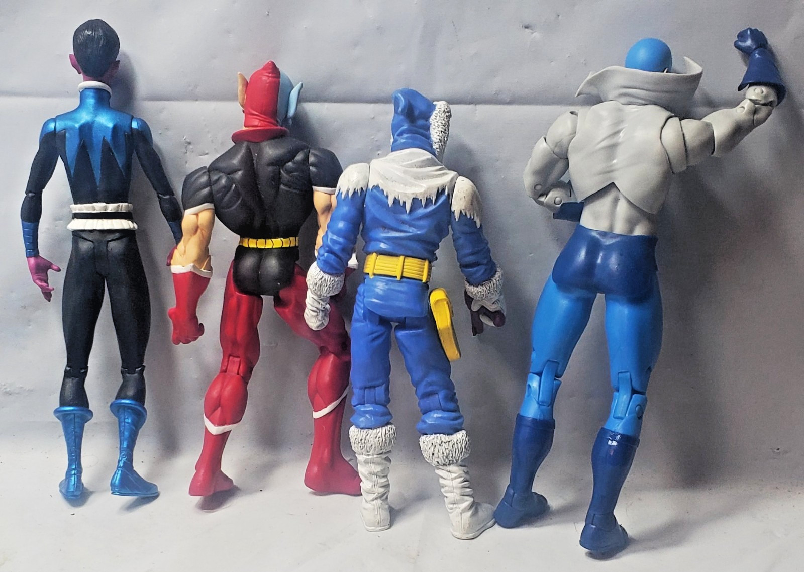 DC Direct Eclipso , Captain Cold Sinestro 7-inch figures 2001 JLA + Max Mercury