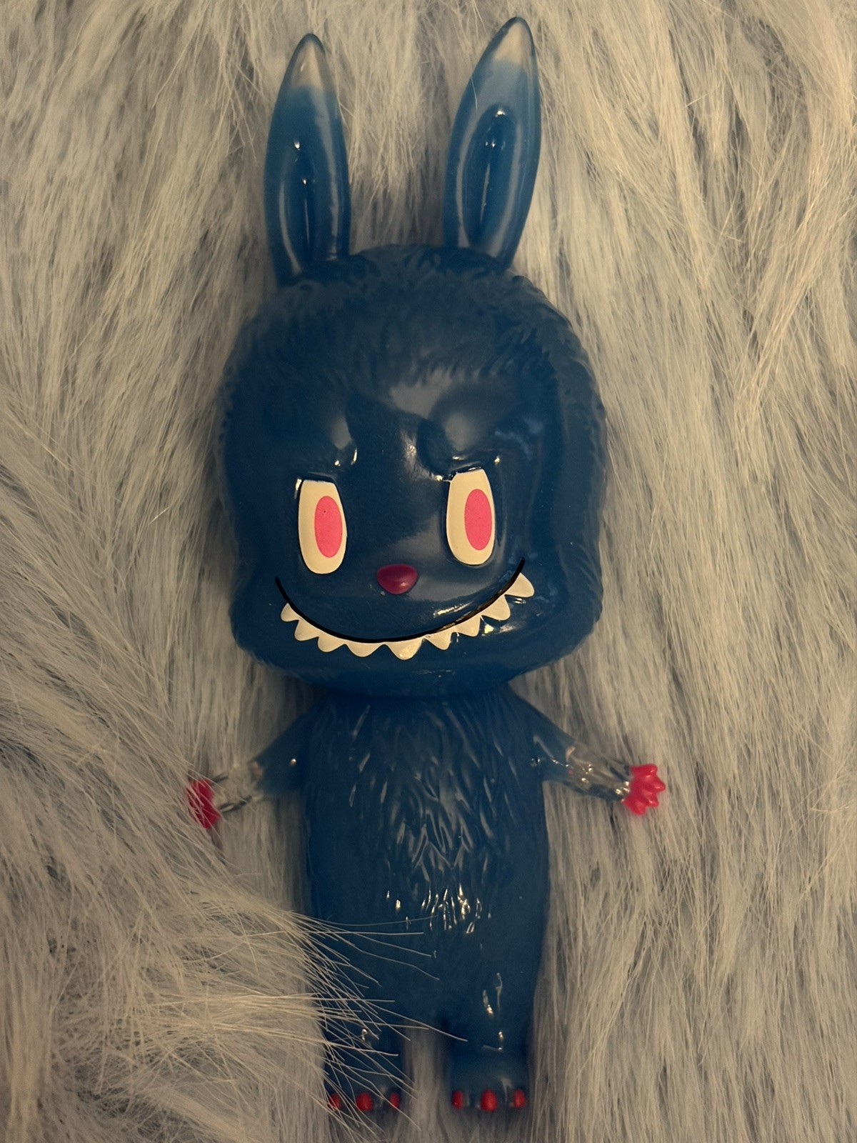 POP MART Labubu The Monsters Series Transparent Blue with Pink Eyes Pristine Box
