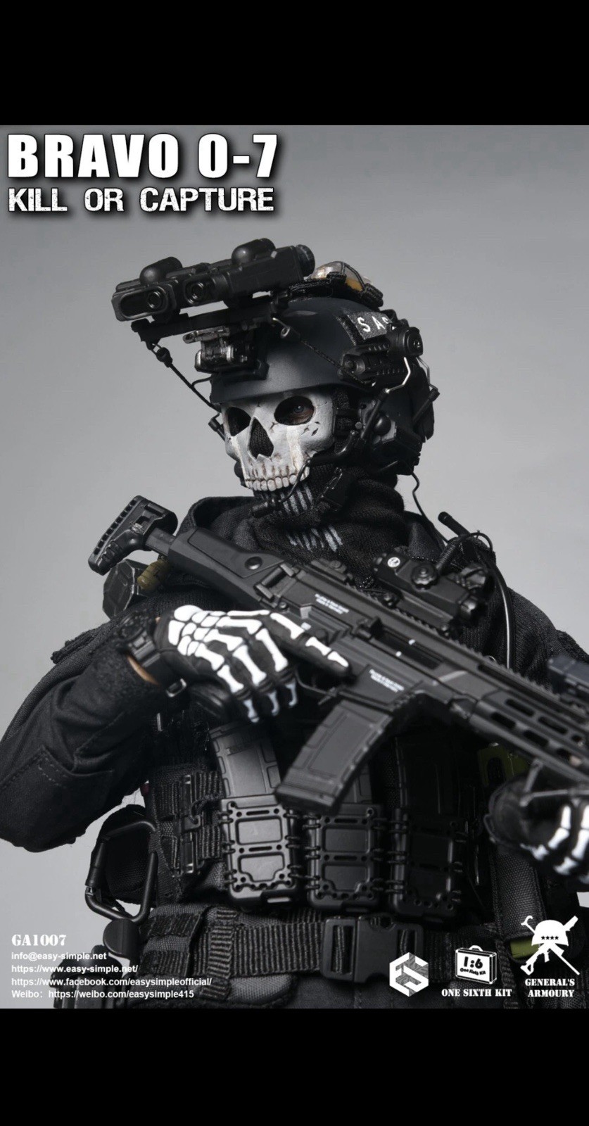 Bravo 0-7 Kill Or Capture 1/6 Scale Figure GA1007 Brand New In Box