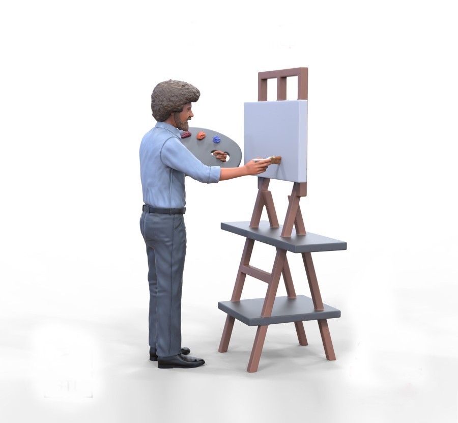 New Miniature Figure Famous Painter #1 HO Scale 1:87 NO PREISER