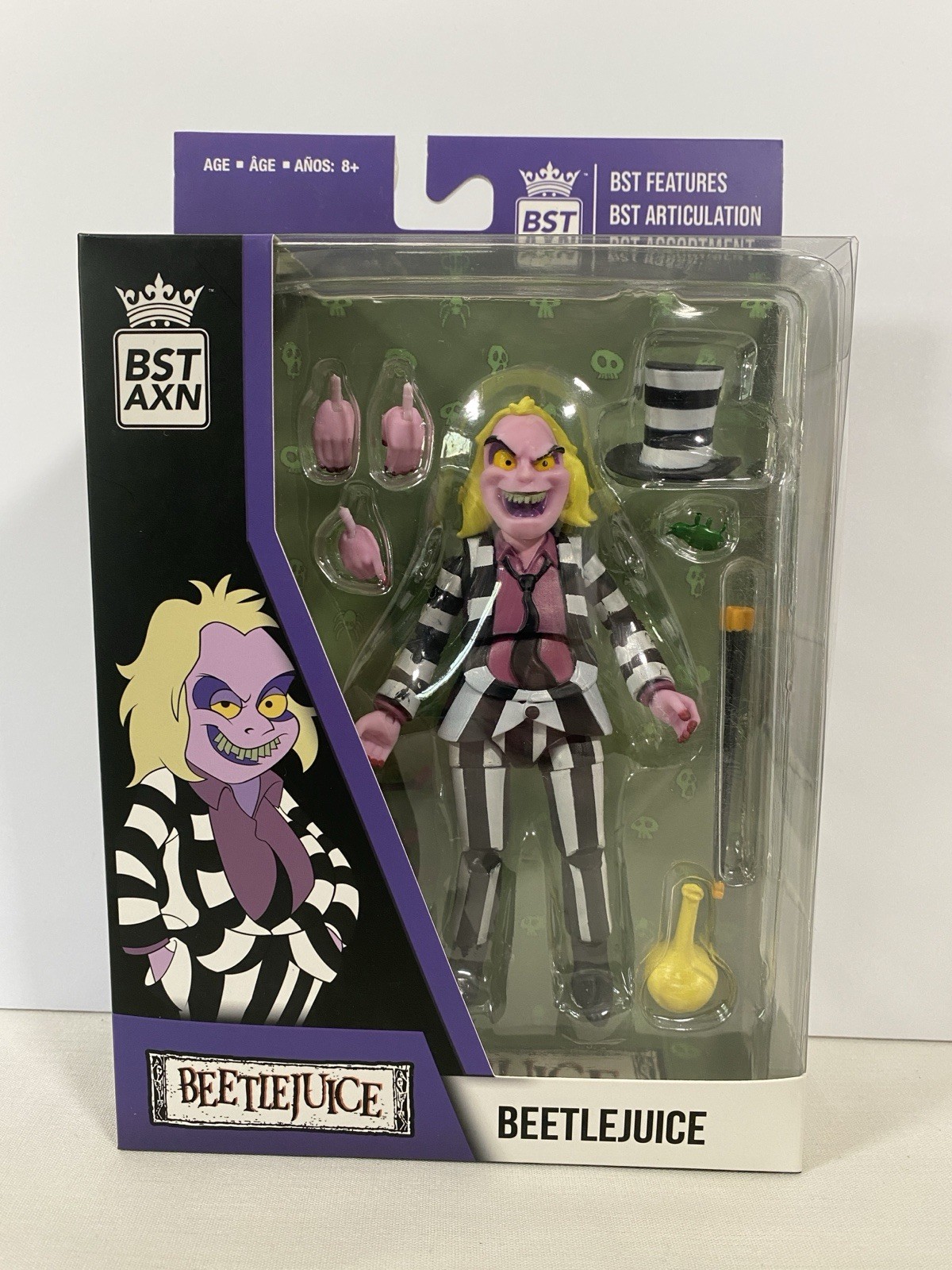 The Loyal Subjects BST AXN Beetlejuice Animated Series Action Figure NEW
