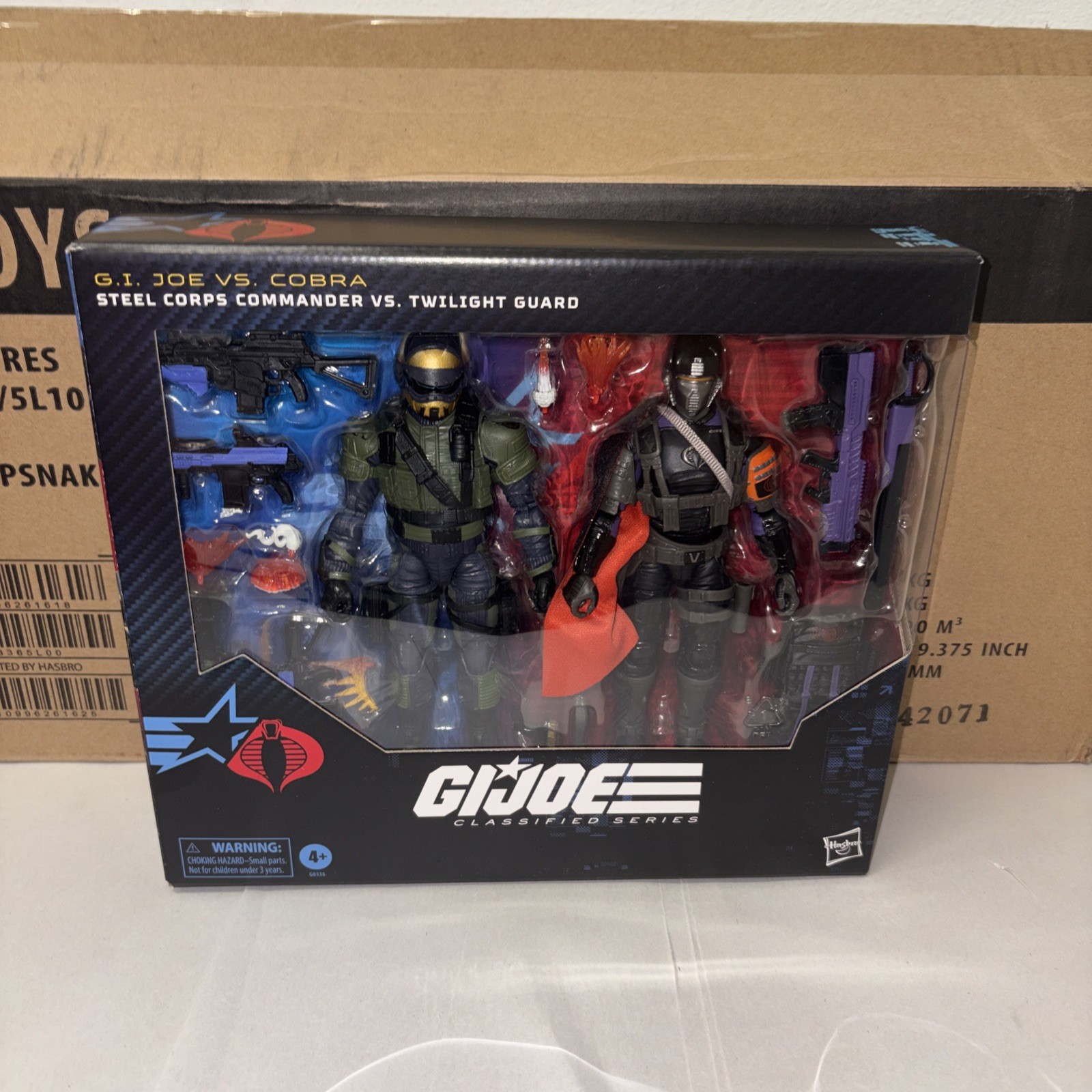 G.I Joe Classified Series Steel Corps Commander VS Twilight Guard 6&Prime; 2Pk Minty