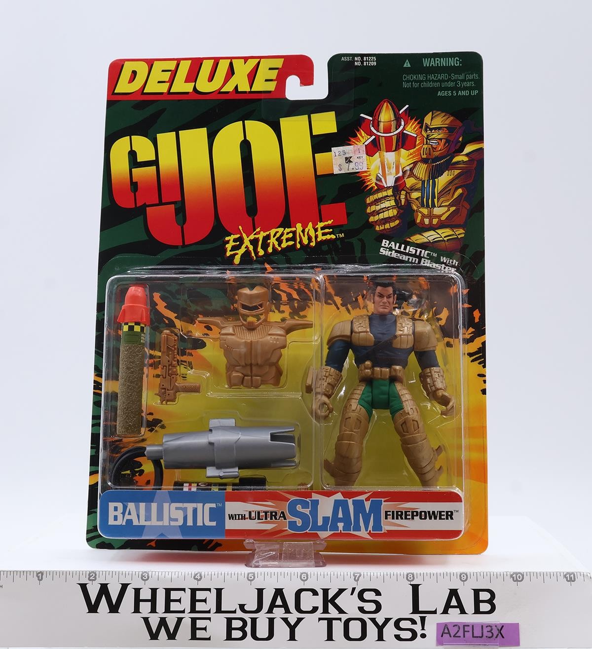 Ballistic GI Joe Extreme Deluxe 1995 Hasbro 5&Prime; Action Figure NEW MOSC SEALED