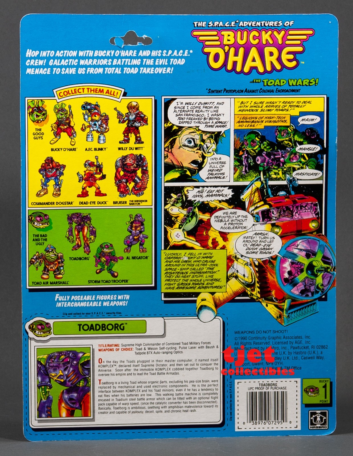 Bucky O&rsquo;Hare #6 Toadborg Action Figure 1990 Hasbro New