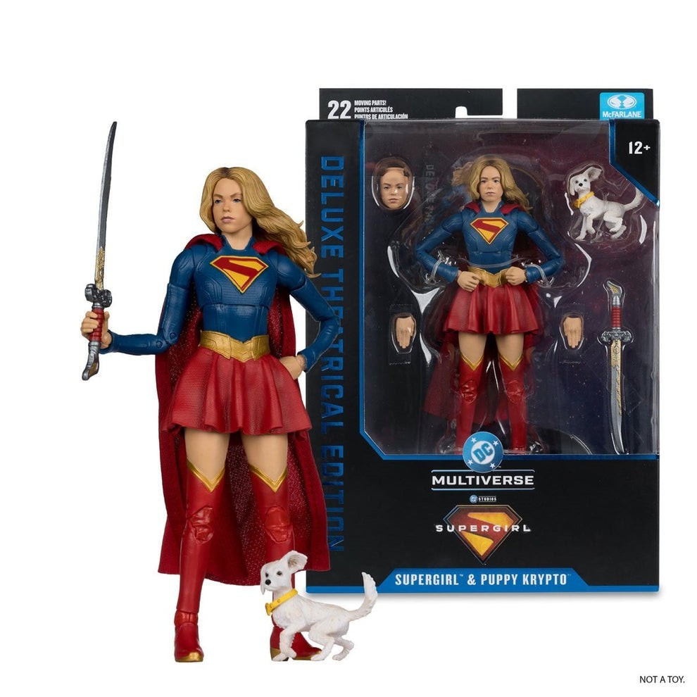 DC Multiverse Deluxe Theatrical Edition Supergirl Movie Supergirl Baby Krypto