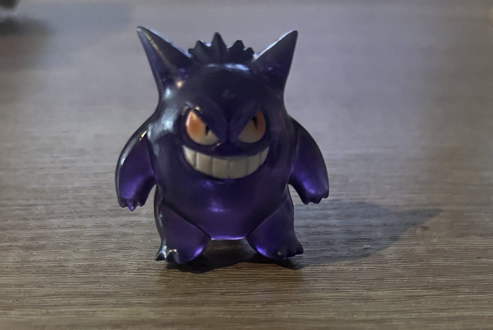 Gengar TOMY Pokemon Figure CGTSJ 1999 Nintendo Vintage Clear Purple Translucent