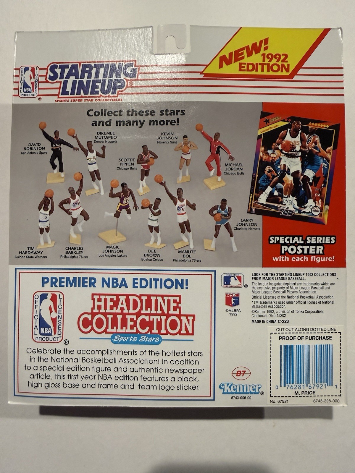 💥🏀 1992 MARK PRICE Starting Lineup, Cleveland Cav’s, NBA, Card & Poster 🏀💥